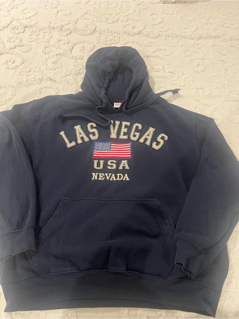 Crazy 8 Navy Las Vegas USA Nevada Hooded Sweatshirt